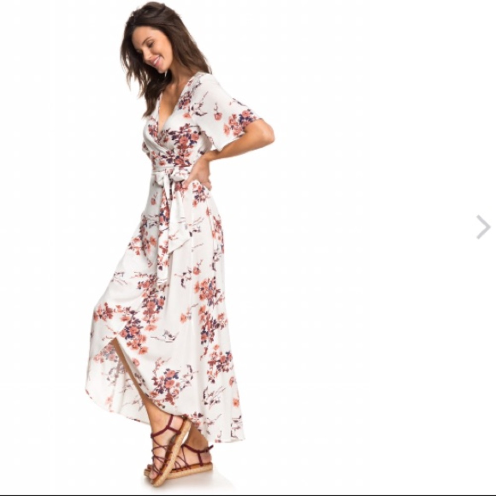 Roxy wrap maxi dress, worn twice